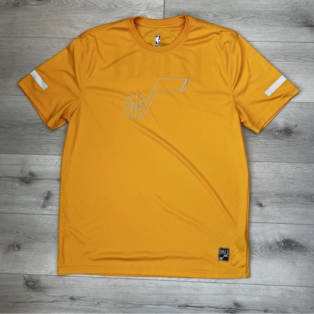 NBA UTAH JAZZ Yellow logo NBA T-Shirt